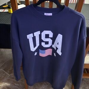 Pink Lily Deep Blue Sweatshirt